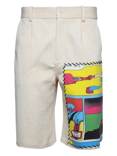 The Elder Statesman Buttoned Shorts In Neutral