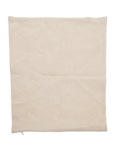 Pre-owned The Elder Statesman Canvas Throw Pillow Cover In Neutral