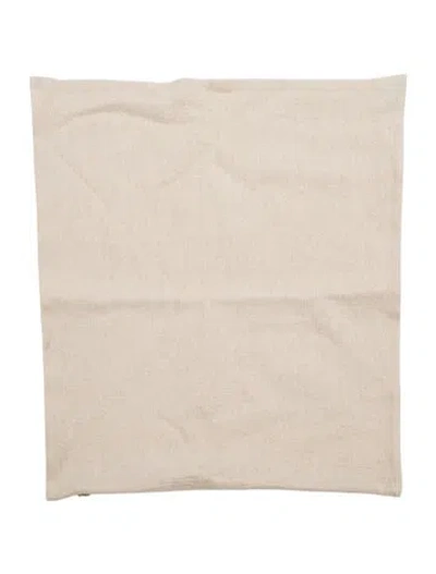 Pre-owned The Elder Statesman Canvas Throw Pillow Cover In Neutral