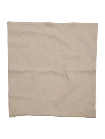 Pre-owned The Elder Statesman Canvas Throw Pillow Cover In Neutral