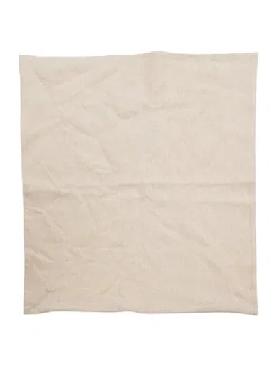 Pre-owned The Elder Statesman Canvasthrow Pillow Cover In Neutral