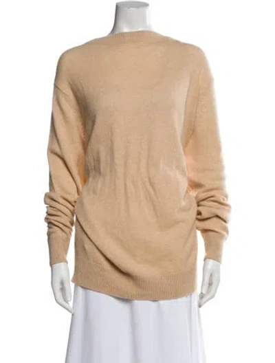 Pre-owned The Elder Statesman Cashmere Bateau Neckline Sweater W/ Tags In Neutral