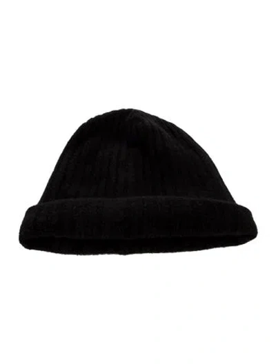 Pre-owned The Elder Statesman Cashmere Beanie In Black