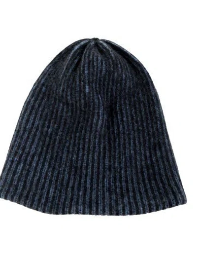 Pre-owned The Elder Statesman Cashmere Beanie In Blue