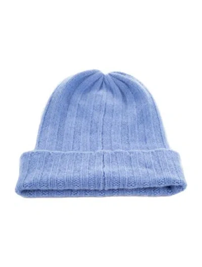 Pre-owned The Elder Statesman Cashmere Beanie In Blue