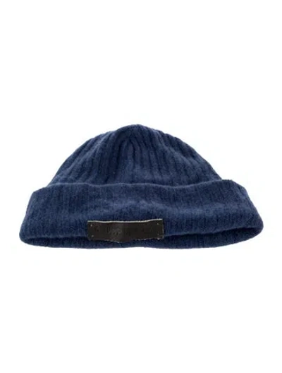 Pre-owned The Elder Statesman Cashmere Beanie In Blue