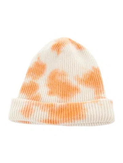 Pre-owned The Elder Statesman Cashmere Beanie In Neutral