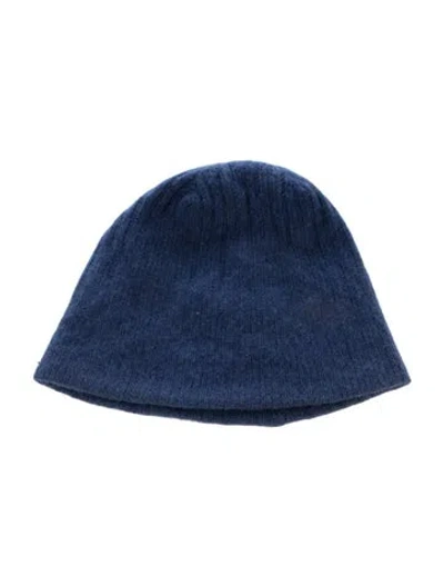 Pre-owned The Elder Statesman Cashmere Blue Knit Beanie