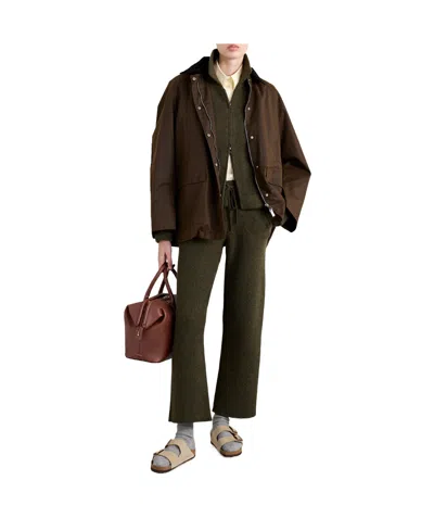 The Elder Statesman Cashmere Cardigan In Brown