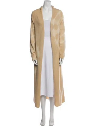 Pre-owned The Elder Statesman Cashmere Coat In Neutral
