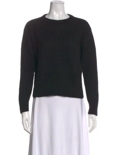 Pre-owned The Elder Statesman Cashmere Crew Neck Sweater In Black