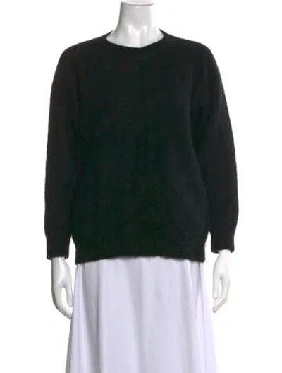 Pre-owned The Elder Statesman Cashmere Crew Neck Sweater In Black
