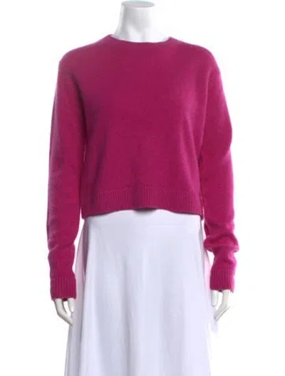 Pre-owned The Elder Statesman Cashmere Crew Neck Sweater W/ Tags In Pink