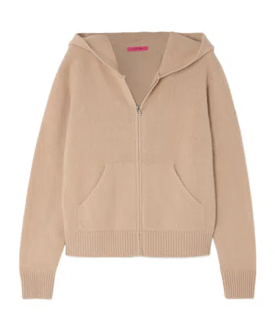 The Elder Statesman Cashmere Cropped Hoodie In Multi