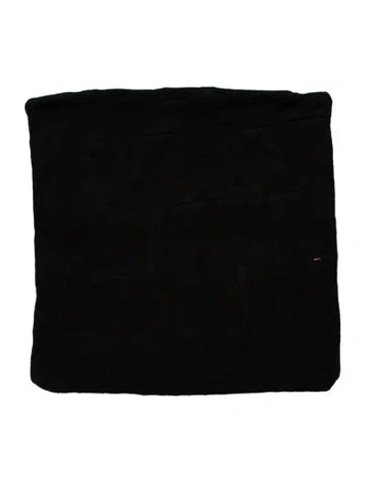 Pre-owned The Elder Statesman Cashmere Cushion Cover In Black