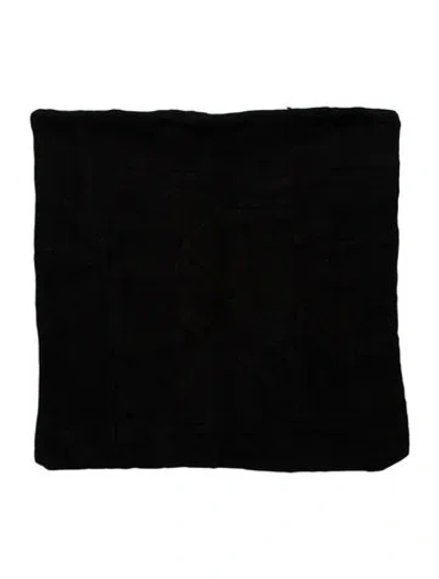 Pre-owned The Elder Statesman Cashmere Cushion Cover In Black