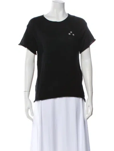 Pre-owned The Elder Statesman Cashmere Graphic Print T-shirt In Gray