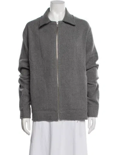 Pre-owned The Elder Statesman Cashmere Jacket W/ Tags In Grey