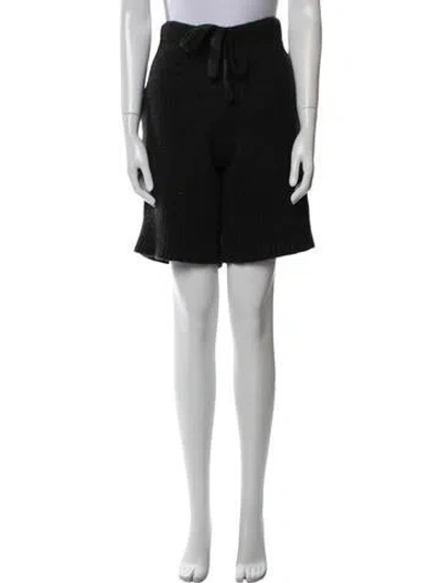 Pre-owned The Elder Statesman Cashmere Knee-length Shorts In Gray