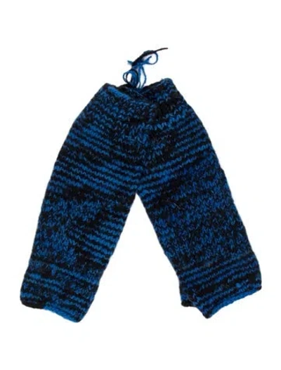 Pre-owned The Elder Statesman Cashmere Knit Fingerless Groves In Black