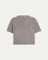 The Elder Statesman Cashmere Knit Top In Lightgrey