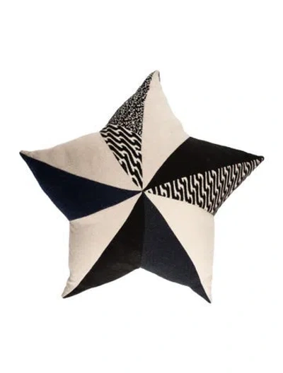 Pre-owned The Elder Statesman Cashmere Large Star Throw Pillow