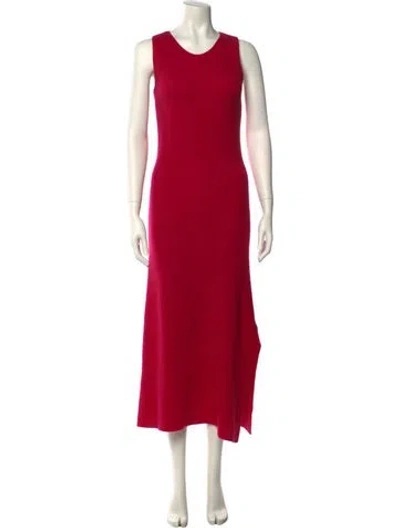 Pre-owned The Elder Statesman Cashmere Long Dress In Pink