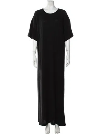 Pre-owned The Elder Statesman Cashmere Long Dress W/ Tags In Black