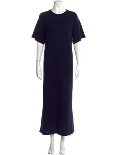 Pre-owned The Elder Statesman Cashmere Long Dress W/ Tags In Blue