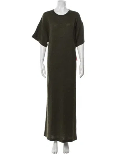 Pre-owned The Elder Statesman Cashmere Long Dress W/ Tags In Orange