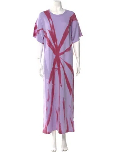 Pre-owned The Elder Statesman Cashmere Long Dress W/ Tags In Purple