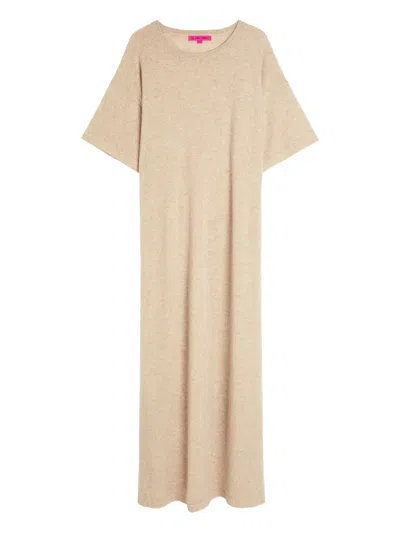 The Elder Statesman Cashmere Maxi Dress In Neutral