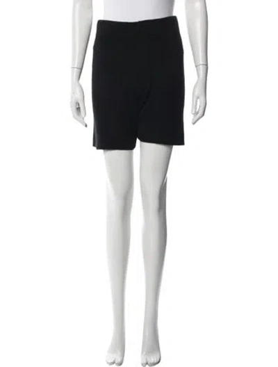 Pre-owned The Elder Statesman Cashmere Mini Shorts In Black