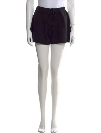 Pre-owned The Elder Statesman Cashmere Mini Shorts W/ Tags In Black