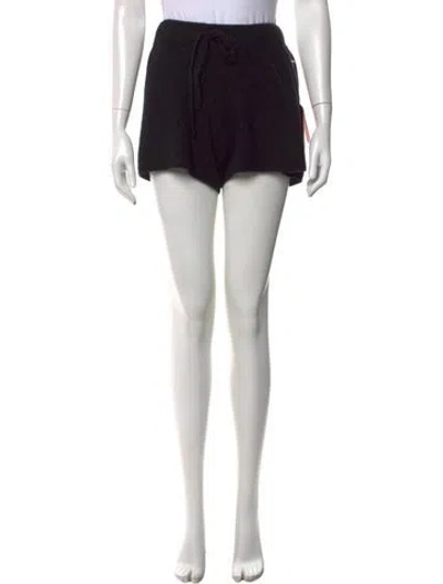 Pre-owned The Elder Statesman Cashmere Mini Shorts W/ Tags In Black