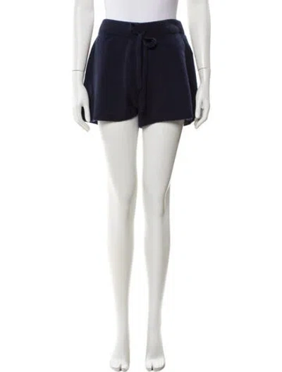 Pre-owned The Elder Statesman Cashmere Mini Shorts W/ Tags In Blue