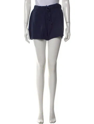 Pre-owned The Elder Statesman Cashmere Mini Shorts W/ Tags In Blue