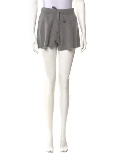 Pre-owned The Elder Statesman Cashmere Mini Shorts W/ Tags In Gray