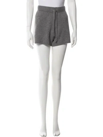 Pre-owned The Elder Statesman Cashmere Mini Shorts W/ Tags In Gray