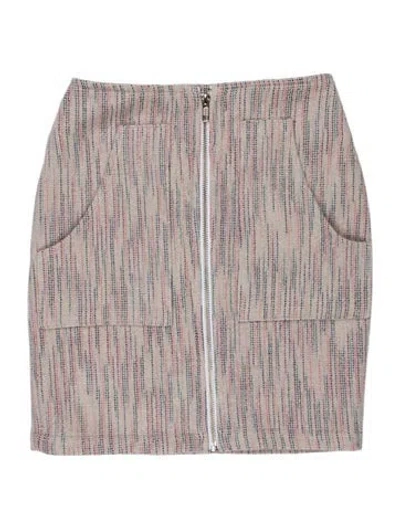 Pre-owned The Elder Statesman Cashmere Mini Skirt W/ Tags In Purple