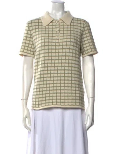 Pre-owned The Elder Statesman Cashmere Patterned Sweater W/ Tags In Neutral