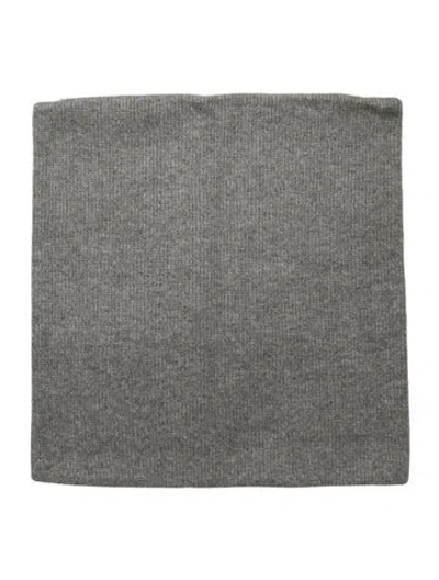 Pre-owned The Elder Statesman Cashmere Pillow Sham In Gray