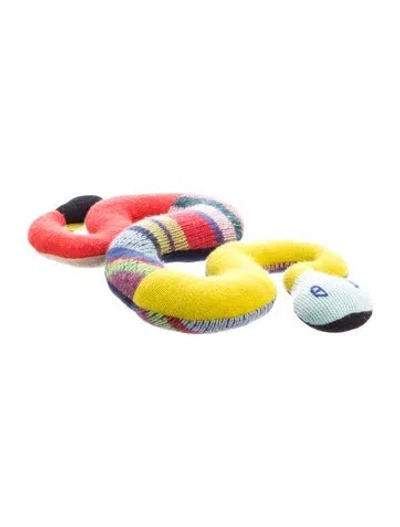 Pre-owned The Elder Statesman Cashmere Plush Snake In Multi
