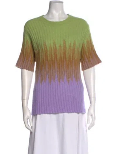 Pre-owned The Elder Statesman Cashmere Printed Sweater In Multi