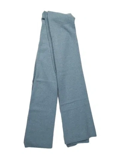 Pre-owned The Elder Statesman Cashmere Scarf In Blue