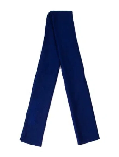 Pre-owned The Elder Statesman Cashmere Scarf In Blue