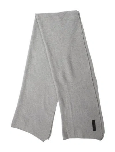 Pre-owned The Elder Statesman Cashmere Scarf In Gray