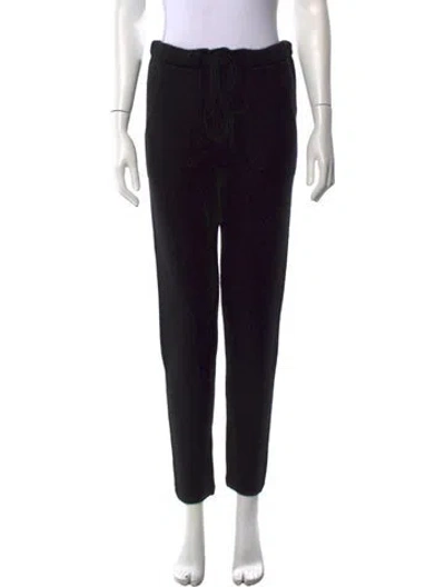 Pre-owned The Elder Statesman Cashmere Straight Leg Pants W/ Tags In Black