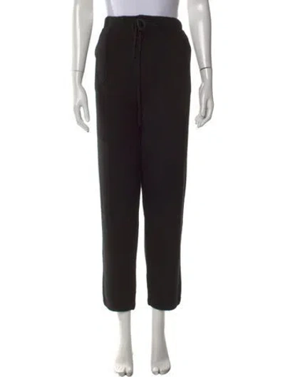 Pre-owned The Elder Statesman Cashmere Straight Leg Pants W/ Tags In Black