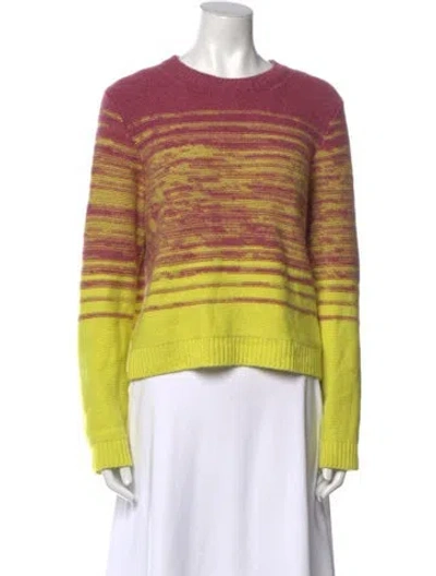 Pre-owned The Elder Statesman Cashmere Striped Sweater In Multi